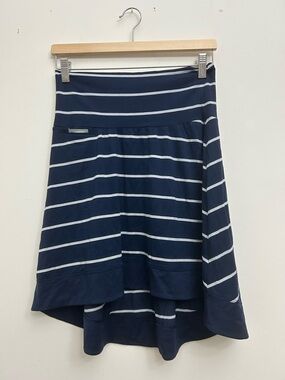 Icebreaker Merino Allure Navy Striped Skirt Boho Outdoor Casual